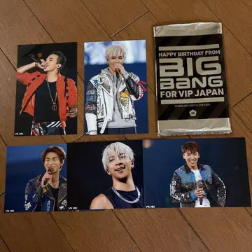 BIG BANG 벌스데이 카드 5장 세트