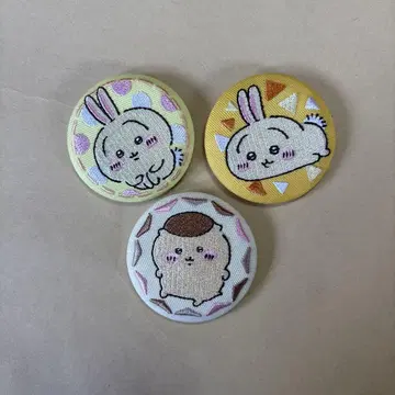 치이카와 (먼작귀) 토끼 밤만쥬 자수 캔뱃지