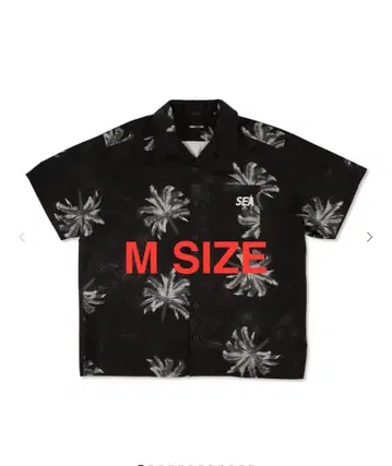 WIND AND SEA 야자수 S/S 셔츠 블랙