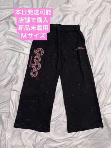 9090 girl OG 로고 글리터 스웨트 팬츠