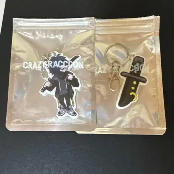 CRAZY RACCOON VanilLa 아크릴 키링