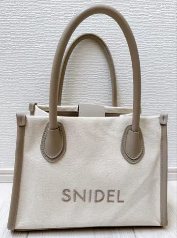 SNIDEL 캔버스 로고 백