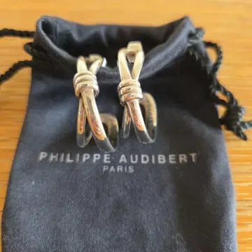 PHILIPPE AUDIBERT 실버 후프 귀걸이