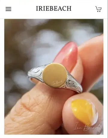 irie beach 아이리 비치 Round Seal Ring 반지