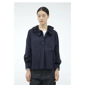마가렛 호웰 코튼 프릴 셔츠