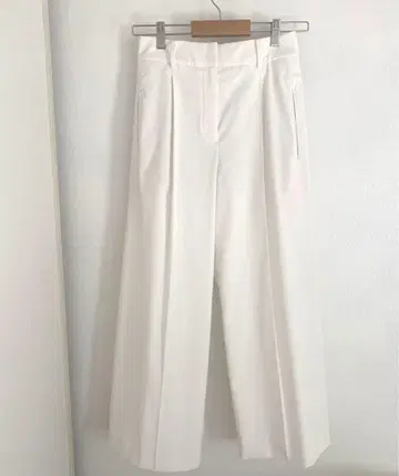 PLST 플라스테 린넨 블렌드 와이드 팬츠 화이트 화이트 S