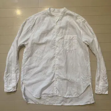 nest robe CONFECT 하이 카운트 린넨 밴드 카라 셔츠