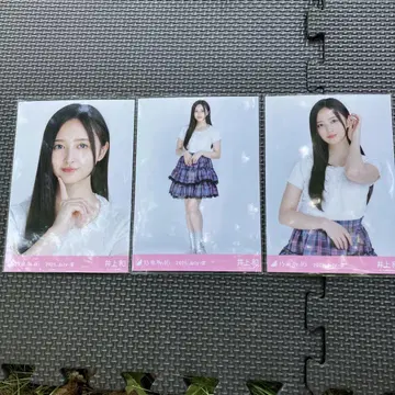 노기자카46 브로마이드 프릴 미니 스커트 이노우에 카즈 컴프