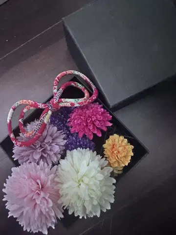 일본풍 리본과 조화 세트
