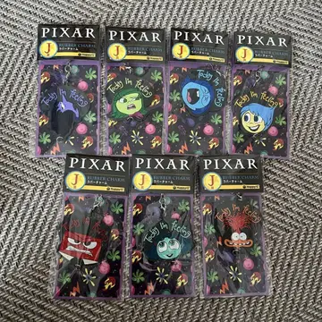 PIXAR 해피 복권 J상 러버 참 인사이드 헤드 7종 세트