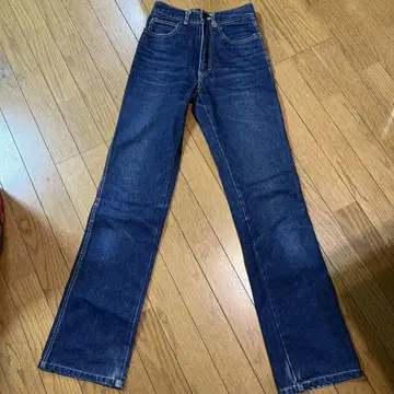 90s SASSON 스트레이트 데님 다크 블루 빈티지