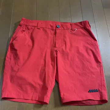MUTA MARINE 6 미사용 빨간색 숏팬츠 파도 로고 포함