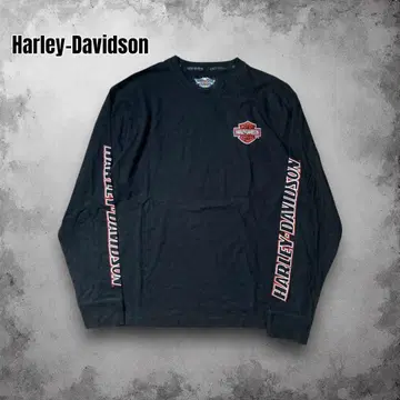 00s HarleyDavidson 자수 할리 티셔츠 롱 T 암 로고