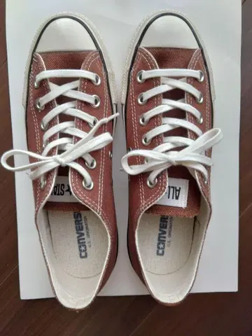 CONVERSE ALL STAR 브라운 로우 컷 24.5cm