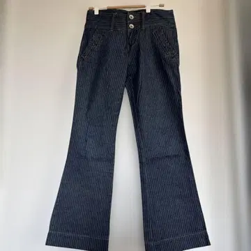 Armani Exchange 다크 블루 플레어 팬츠