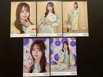 노기자카46 사토 리카 유카타 5종 컴프 브로마이드