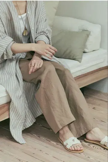 어반 리서치 도어스 린넨 이지 팬츠 카멜