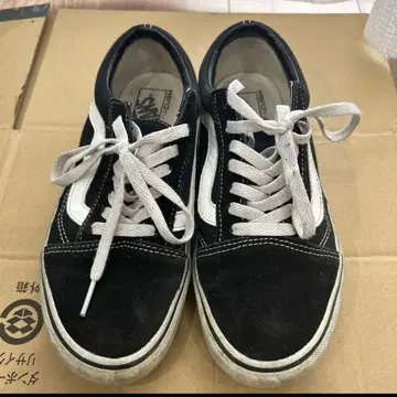 블랙 스웨이드 캔버스 스니커즈 반스 블랙