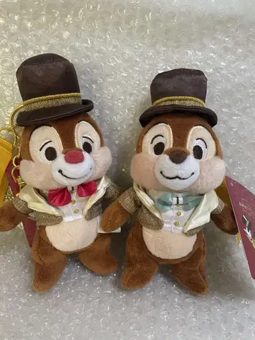디즈니 스토어 칩과 데일 봉제 인형 키링