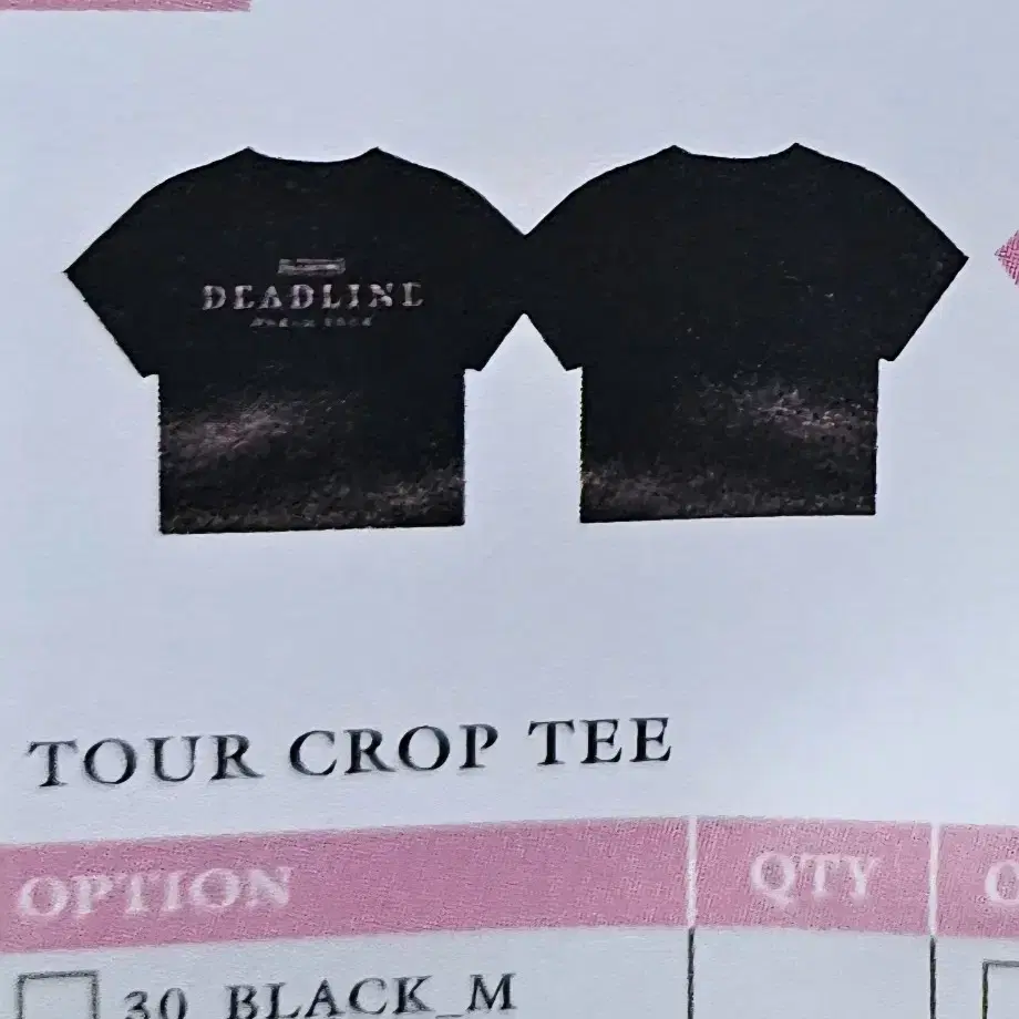 BLACKPINK | 블랙핑크 Blackpink Concert Cropped Tee Black