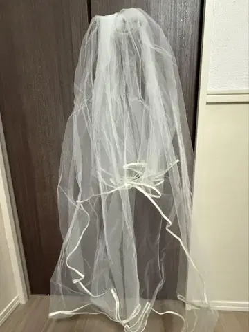 화이트 웨딩 베일