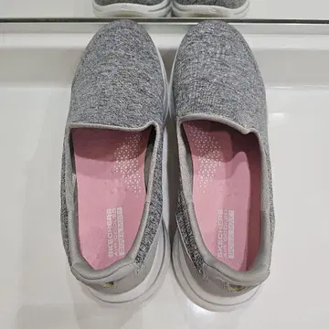 스케쳐스 GOwalk 경량 그레이 슬립온 24.5cm