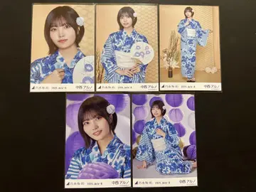 노기자카46 나카니시 아르노 유카타 5종 컴프 브로마이드