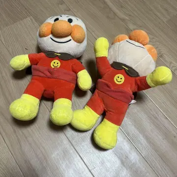 호빵맨 봉제 인형 2개 세트 약 30cm 빅