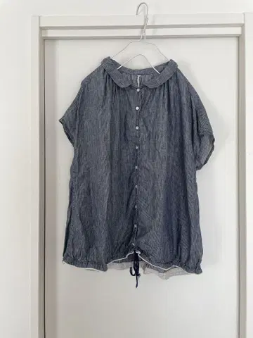 tigle brocante Domingo 린넨 셔츠 반팔