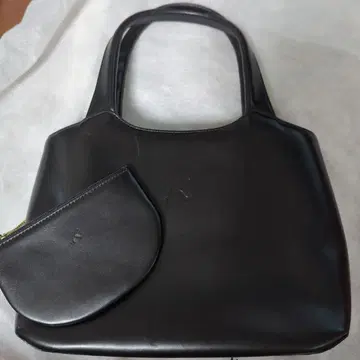 Kitamura 블랙 가죽 핸드백
