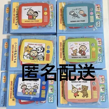 산리오 모두의 타아보 TV형 캔뱃지 6종 컴플리트 BOX [익명 배송]