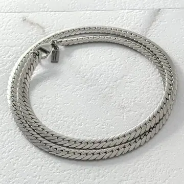 phiten 6mm 폭 평키헤이 체인 티타늄 목걸이 50cm