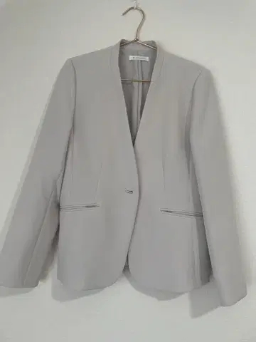 THE SHOP TK 노카라 그레이 테일러드 자켓