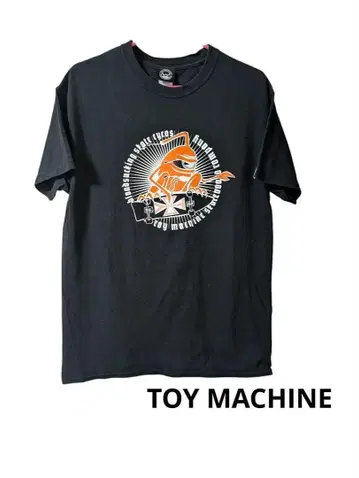 TOY MACHINE 프린트 티셔츠 블랙 토이 머신