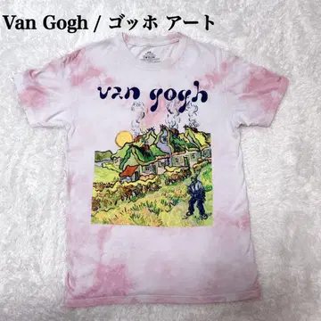 Van Gogh / 고흐 아트 티셔츠 M 타이다이 핑크