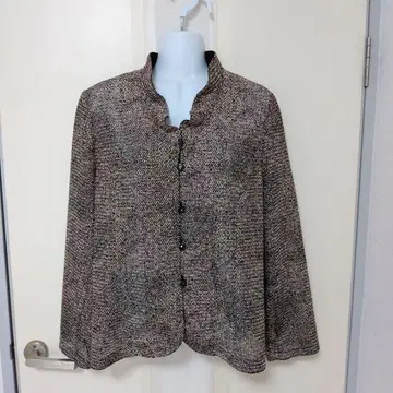멀티 컬러 버튼 자켓