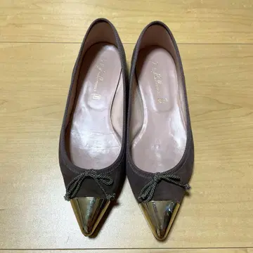 프리티 발레리나 포인트 펌프스 브라운