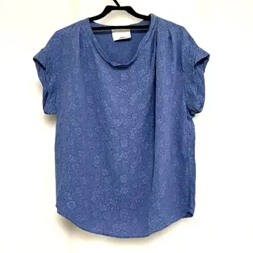3.1 Phillip Lim 엠보싱 원단 블라우스 블루 F 사이즈