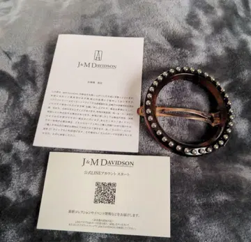 J&M DAVIDSON 스톤 장식 헤어핀