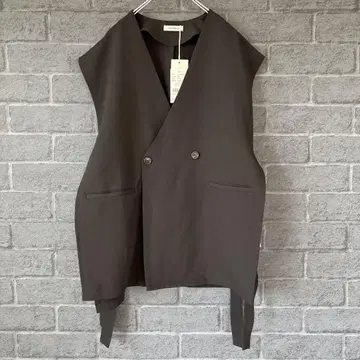 VANNEU 블랙 베스트 프리 사이즈