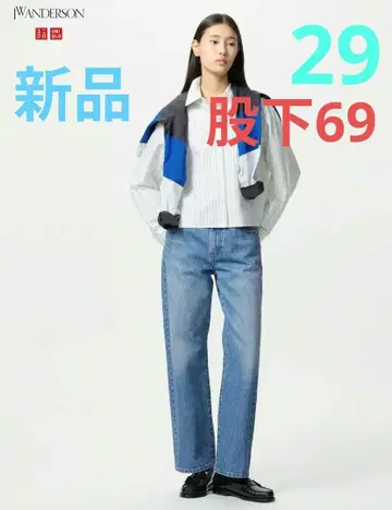 JWA 스트레이트 데님 블루 유니클로 사이즈 29 인심 69 새상품