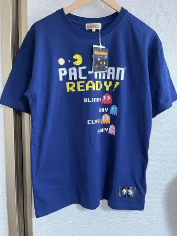 PAC-MAN READY! 티셔츠 네이비 새상품