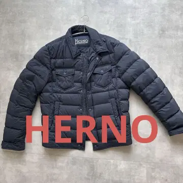 Herno 네이비 다운 자켓 52