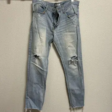 azulbymoussy 남성용 데님 데미지 데님