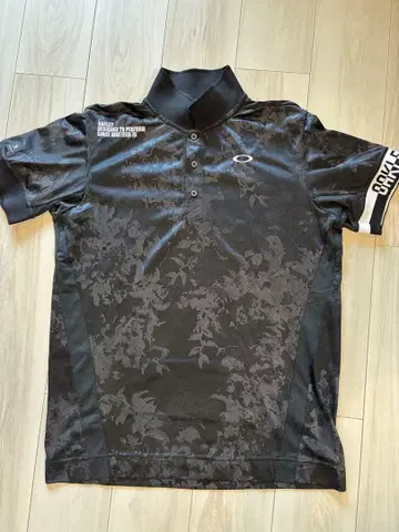Oakley 블랙 피케 셔츠 꽃무늬 L 사이즈