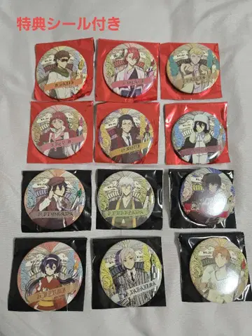 문호 스트레이독스 EXLIBRIS 모티브 캔 배지 12종 세트