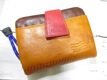 새상품 지갑 여성용 두겹 모즈 라운드 천연 가죽 Air Mail ca