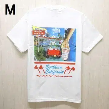 In-N-Out 인 앤 아웃 버거 1990 반팔 티셔츠 M 화이트
