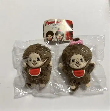 몬치치 봉제 인형 배지 [몬치치 군 & 몬치치 양] 2개 세트