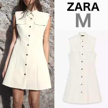 미사용 새상품 ZARA 크레이프 미니 원피스 M